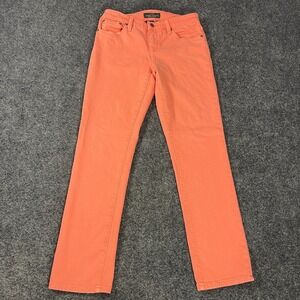 LRL Ralph Lauren Jeans Womens 6 Coral Stretch Straight Leg Denim Pants
